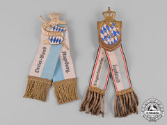 Bavaria, Kingdom. A Pair Of Veterans Association Badges
