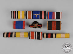 Germany, Empire. Eight Medal Ribbon Bars And Boutonnieres
