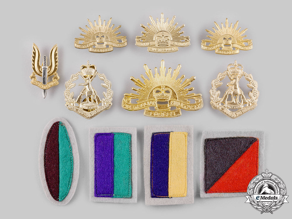 australia,_commonwealth._seven_badges&_four_regimental_patches_dsc_7012