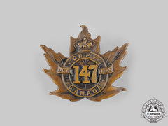 Canada, Cef. A 147Th Infantry Battalion "Grey Battalion" Cap Badge, By P.w.ellis, C.1916