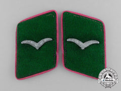 A Matching Set Of Luftwaffe Field Division Marksman Rank Collar Tabs