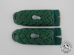 A Set Of German Oberforstmeister Rank Shoulder Boards