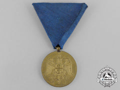 Serbia, Kingdom. A Medal For Zeal With One Crown On The Eagles, Bronze Grade
