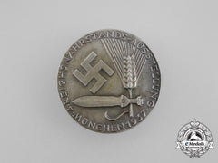 A 1937 4Th Reichsnährstands Exhibition Badge By Deschler & Sohn
