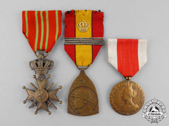 Belgium. Three Belgian First War Awards & Decorations
