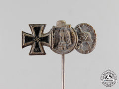 A Second War German Miniature Stick Pin Grouping