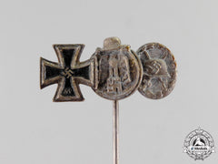A Second War German Miniature Stick Pin Grouping