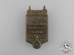 Germany, Third Reich. A 1934 German Civil Servants Meeting In Gotha Badge