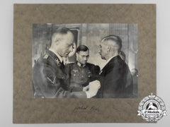A Wartime Signed Photo Of Reich Minister For Agriculture And Ss-Obergruppenführer Herbert Backe