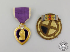United States. A Purple Heart, To Private James G. Warren, 137Th Infantry Regiment, 35Th Division