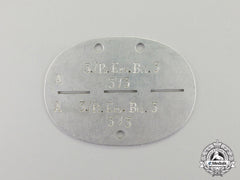 Germany. A Pioneer Replacement Battailon Identification Tag