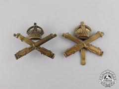 Canada. Two First War Cef Machine Gun Corps Cap Badges