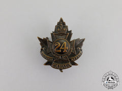 Canada. A Cef 24Th Infantry Battalion "Victoria Rifles" Cap Badge, C.1915