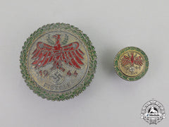Germany. A 1944 Tirol Shooting Competition Marksmanship Award With Miniature