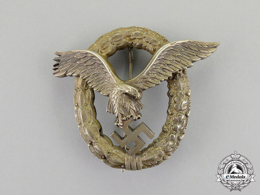 germany._an_early_quality_luftwaffe_pilot’s_badge_by_friedrich_linden_dscf6525