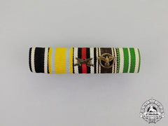 Germany. An Imperial And Third Reich Period Saxon Medal Ribbon Bar
