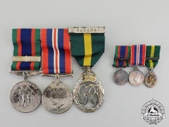 Canada. An Efficiency Decoration Trio To Flight Lieutenant Percy W. Tupper, Rcaf