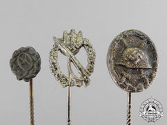 Germany. Three Miniature Stick Pins