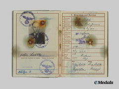 Germany, SS. A Wehrpaß to SS-Rottenführer Arthur Liedtke, Sachsenhausen and Buchenwald Guard