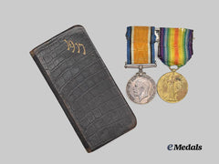 Canada, CEF. A First War Pair with 1917 Diary to Cpl. Marriott, 75th Infantry, Fought at Vimy Ridge