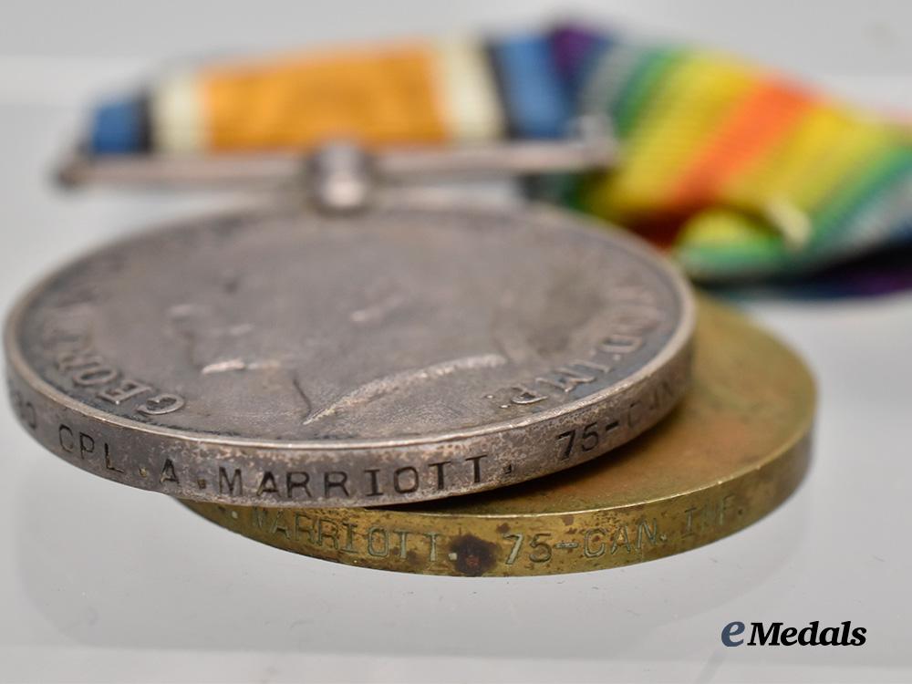 canada,_c_e_f._a_first_war_pair_with1917_diary_to_cpl._marriott,75th_infantry,_fought_at_vimy_ridge_e_medals__c7232_7