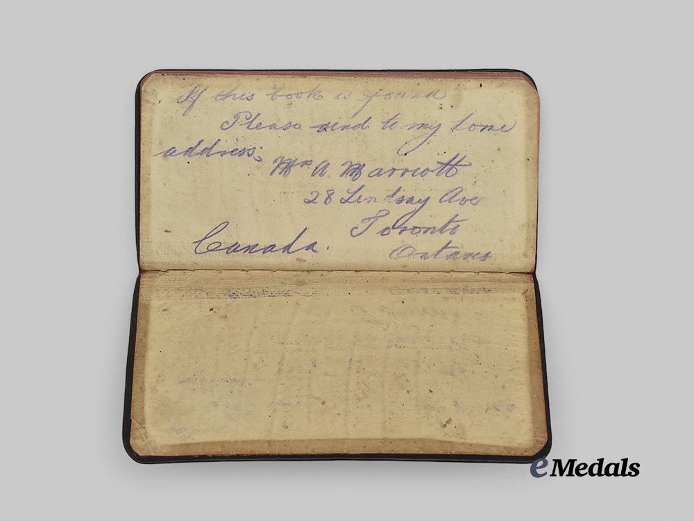 canada,_c_e_f._a_first_war_pair_with1917_diary_to_cpl._marriott,75th_infantry,_fought_at_vimy_ridge_e_medals__c7232_9