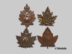 Canada, CEF. A Lot of Four Cap Badges