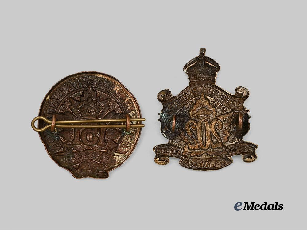 canada,_c_e_f._a151st_infantry_battalion_cap_badge_and202nd_infantry_battalion_cap_badge_e_medals__c7291_3