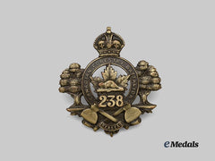 Canada, CEF. A 238th Infantry Battalion “Canadian Forestry Battalion” Cap Badge