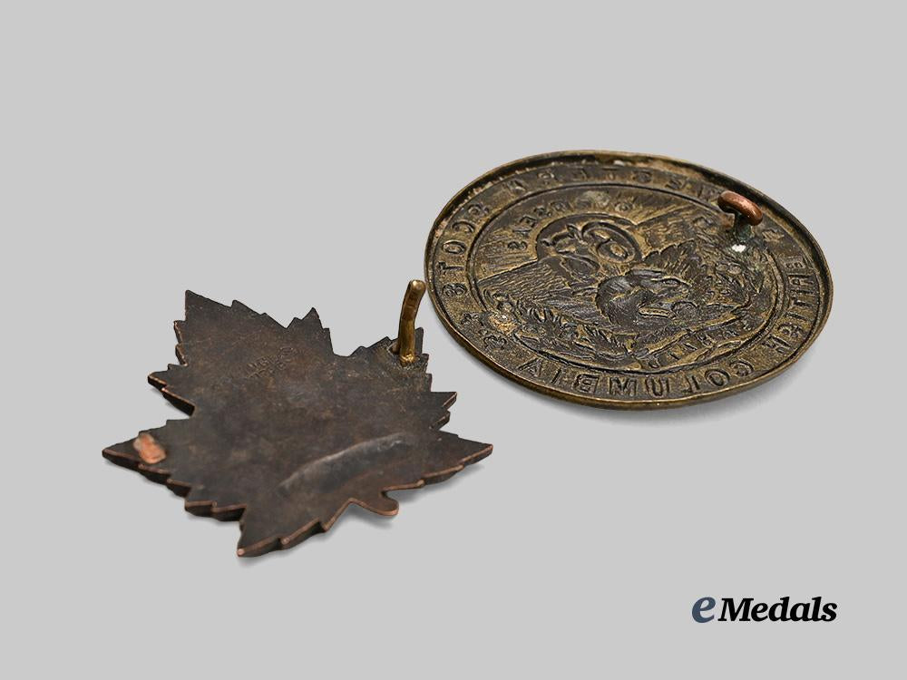 canada,_c_e_f._a_canadian_remount_depot_battalion_cap_badge_and_a67th_western_scots_glengarry_badge_e_medals__c7302_6