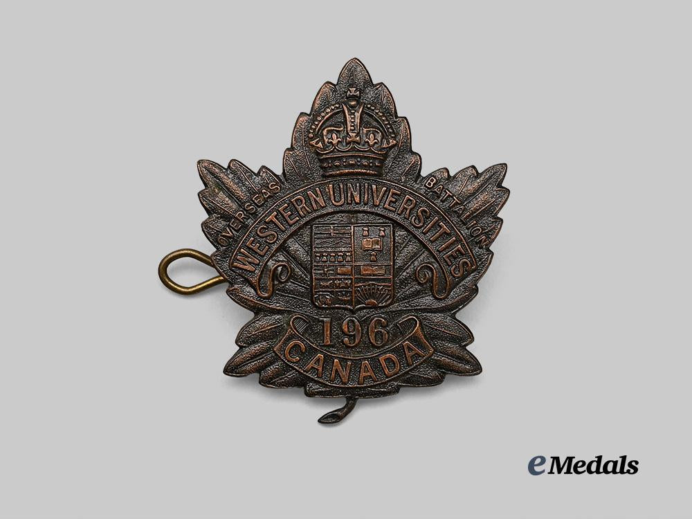 canada,_c_e_f._a196th_infantry_battalion"_western_universities_c._e._f._battalion"_cap_badge_e_medals__c7307_2