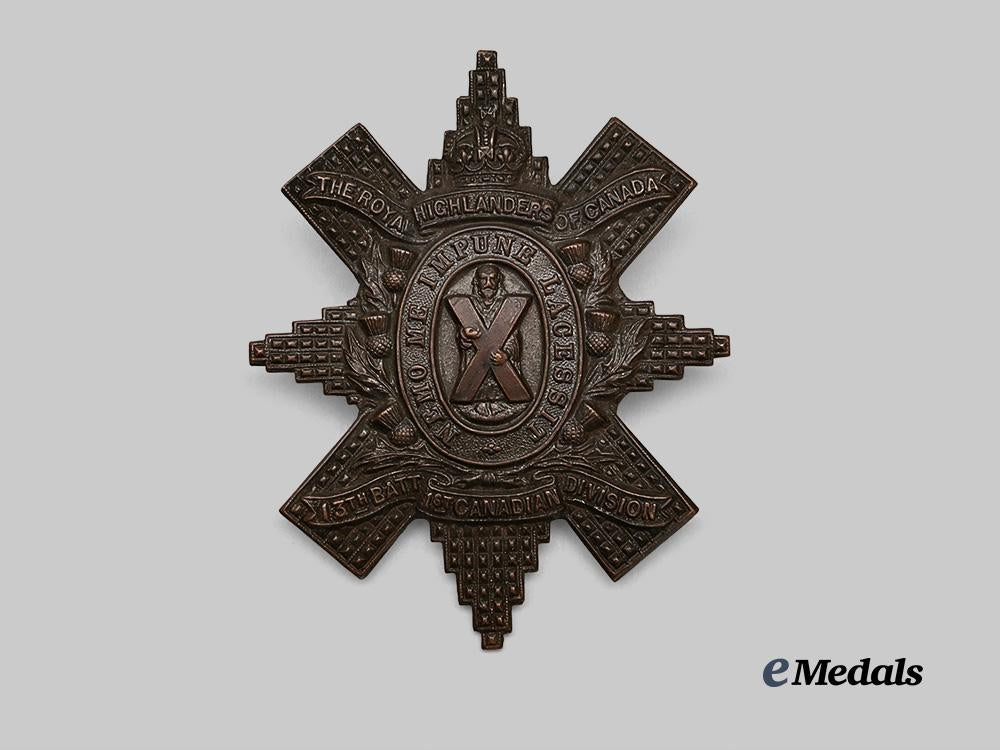 canada,_c_e_f._a13th_infantry_battalion"_royal_highlanders_of_canada"_glengarry_badge_e_medals__c7311_2