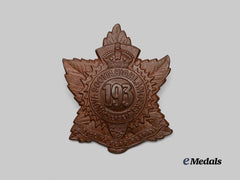 Canada, CEF. A 193rd Infantry Battalion "Nova Scotia Highlanders" Glengarry Badge