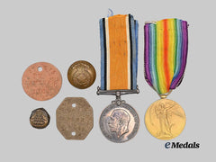 Canada, CEF. A First War Group to Pte. Larter, 116th Regiment, WIA 1918