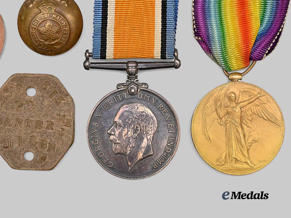 canada,_c_e_f._a_first_war_group_to_pte._larter,116th_regiment,_w_i_a1918_e_medals__c7327_3