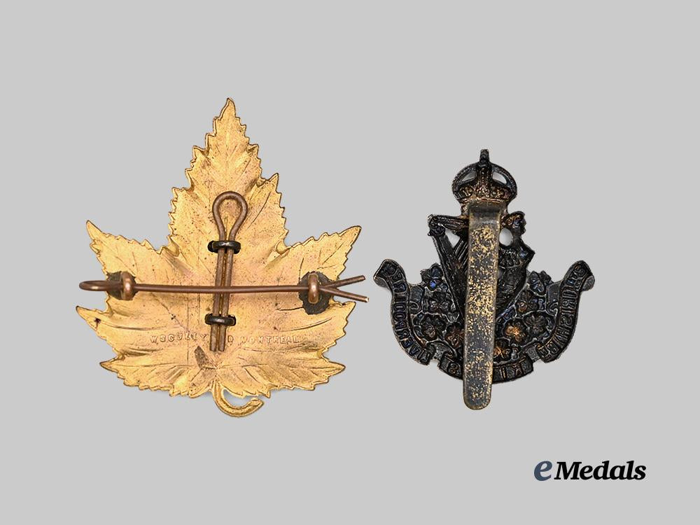 canada._a_king’s_crown_police_helmet_beaver_badge_and_irish_king’s_liverpool_cap_badge_e_medals__c7328_4