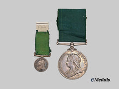 Canada. A Colonial Auxiliary Forces and Miniature to Q.M & Honorary Captain F. Slater, 49th Regiment