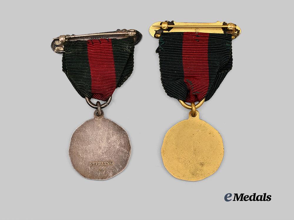 canada,_dominion._two_queen’s_own_rifles_semi-_centennial_medals,_c.1910_e_medals__c7331_13