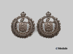 Canada, Commonwealth. A Pair of Lord Strathcona’s Horse Officer’s Collar Badges