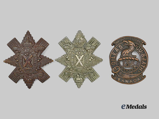 canada,_c_e_f._a_lot_of_three_glengarry_badges_e_medals__c7344_2