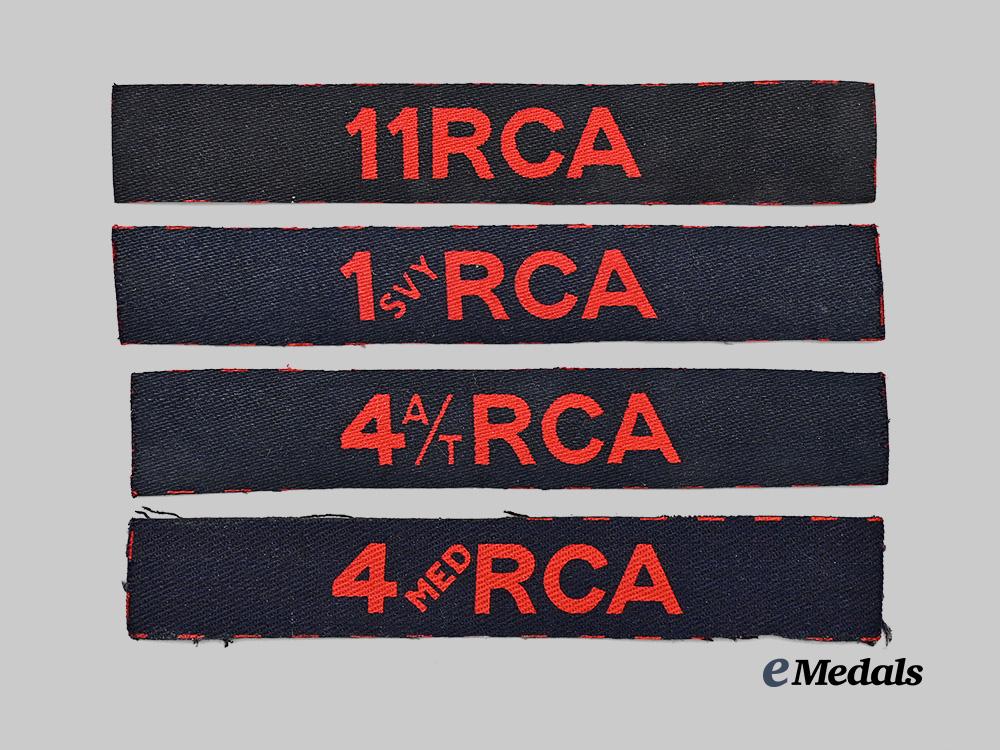 canada,_commonwealth._a_lot_of_four_r_c_a_regimental_insignias_e_medals__c7348_2