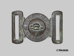 Canada. An Early Royal 22E Regiment Parade Belt Buckle
