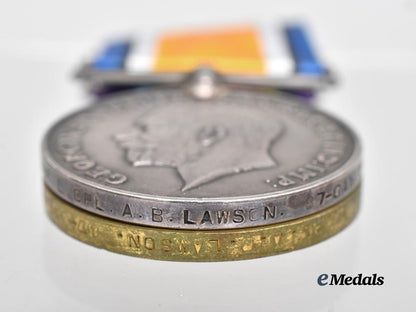canada,_c_e_f._a_first_war_pair_to_lieutenant_corporal_lawson,_w_i_a_at_the_somme,1916_e_medals__c7360_6