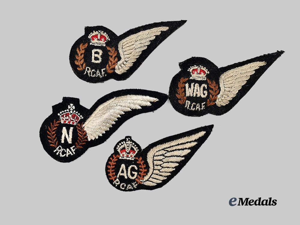 canada,_commonwealth._a_lot_of_four_r_c_a_f_wings,_c.1943_e_medals__c7369_2