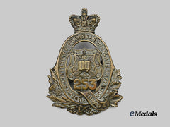 Canada, CEF. A 253rd Infantry Battalion "Queen's University Highlanders" Cap Badge