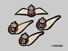 Canada, Commonwealth. A Lot of Four Second War RCAF Wings