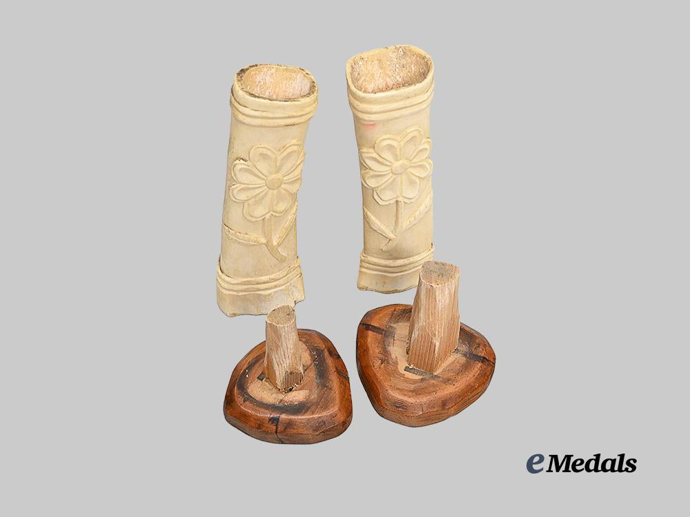 canada,_commonwealth._a_pair_of_carved_bone_candlesticks_from_pleasantville_internment_camp,1940_e_medals__c7381_2