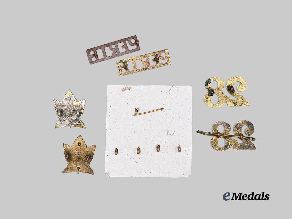 canada,_dominion._a_lot_of28th_perth_militia_badges_e_medals__c7382_3