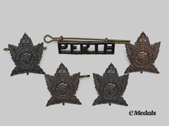 Canada, Commonwealth. A Lot of Second War Perth Collar Badges and Insignia