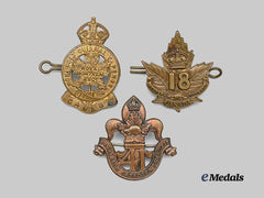 Canada, CEF. A Lot of Three Cap Badges